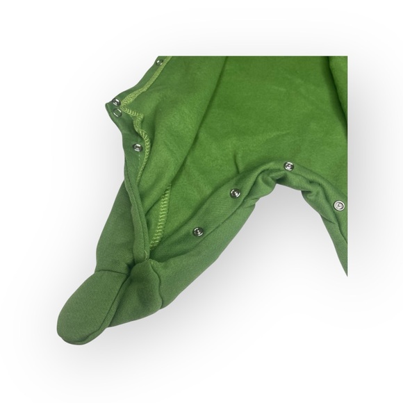 new Samara ܫ Footed Onesie Playsuit Teddy Bear Balloon Appliqué ܫ Sage Green 6MO - Picture 7 of 16